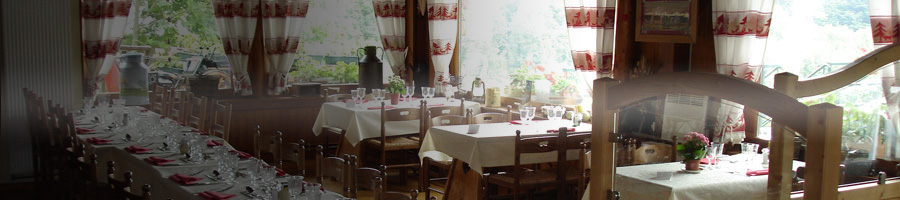 Restaurant montagne, le menu